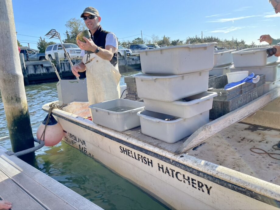 The East Hampton Shellfish Hatchery and Middle School Students Seed the