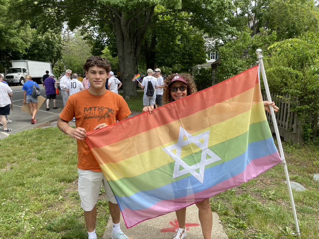 Charlotte and Dante Sasso at the Hamptons Pride parade