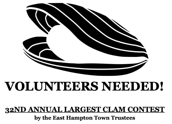 Clam volunteers Needed