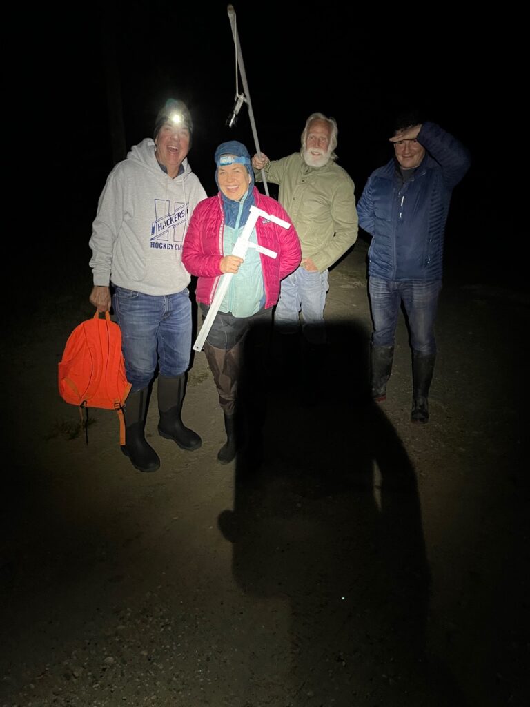 Horseshoe Crab monitoring team during spawning season May 2023