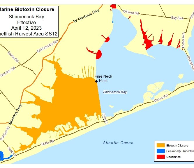 Marine Biotoxin Shinnecock Closure April 12, 2023