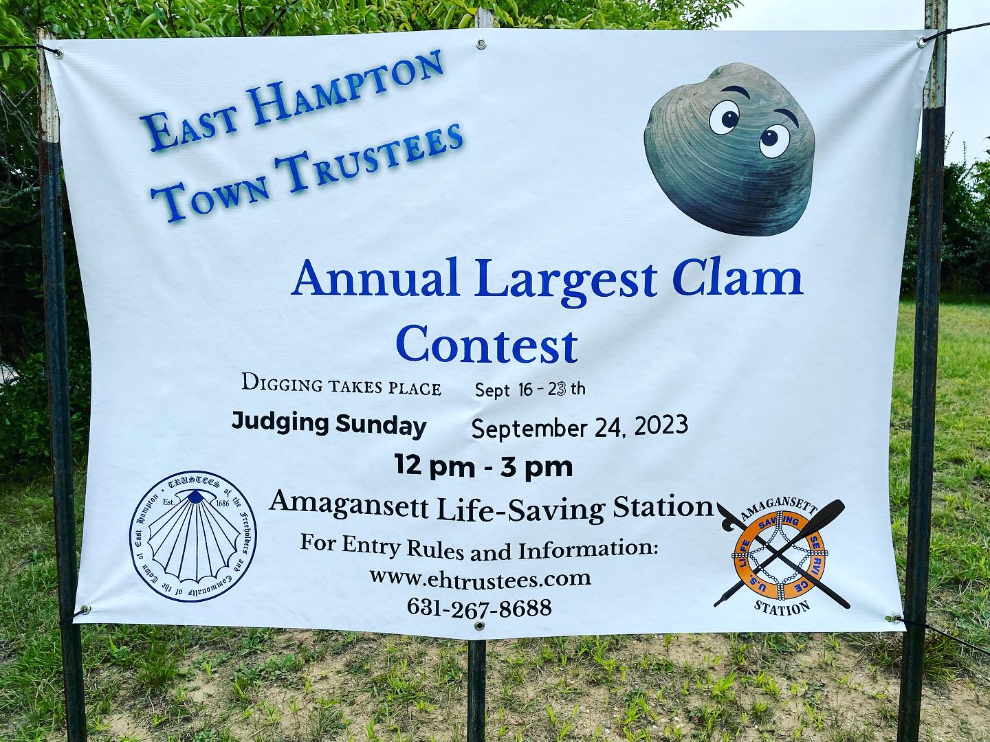 33rd Annual Largest Clam Contest poster