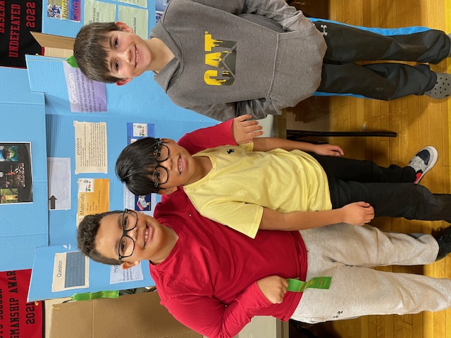 Three 4th grade scientists