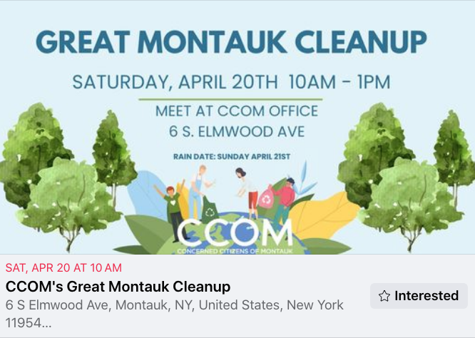 CCOM Great Montauk Clean-Up 2024