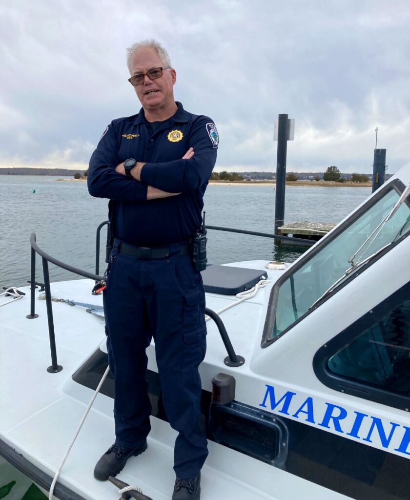 Tim Treadwell, the Commanding Officer of the East Hampton Town Marine Patrol,