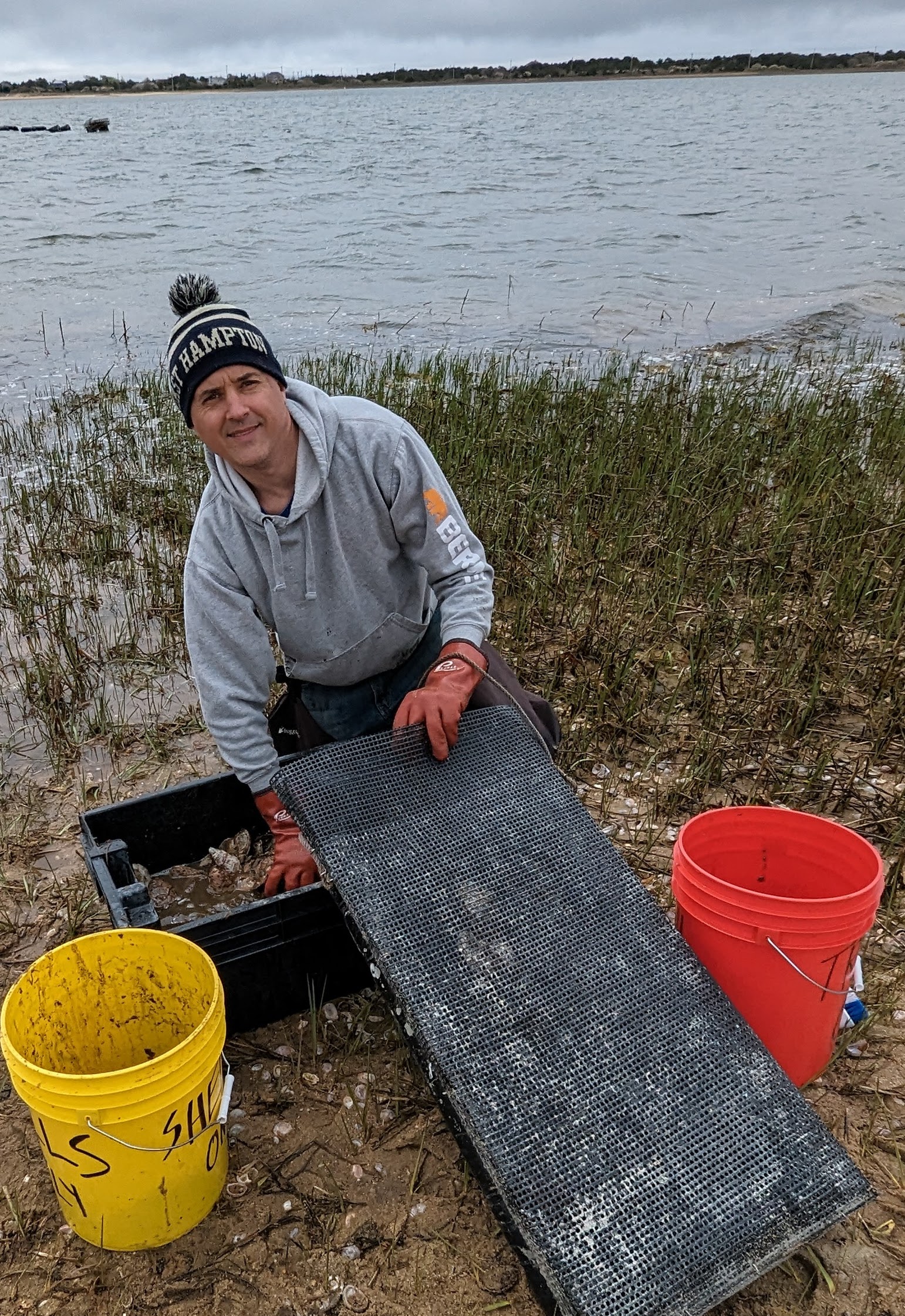 Trustee David Cataletto Oyster Farming at Napeague May 2024