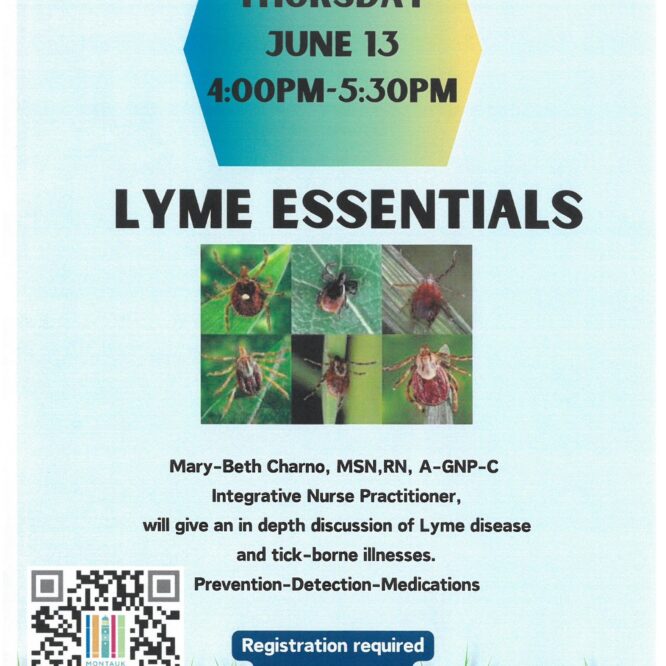 Lyme Essentials public event poster
