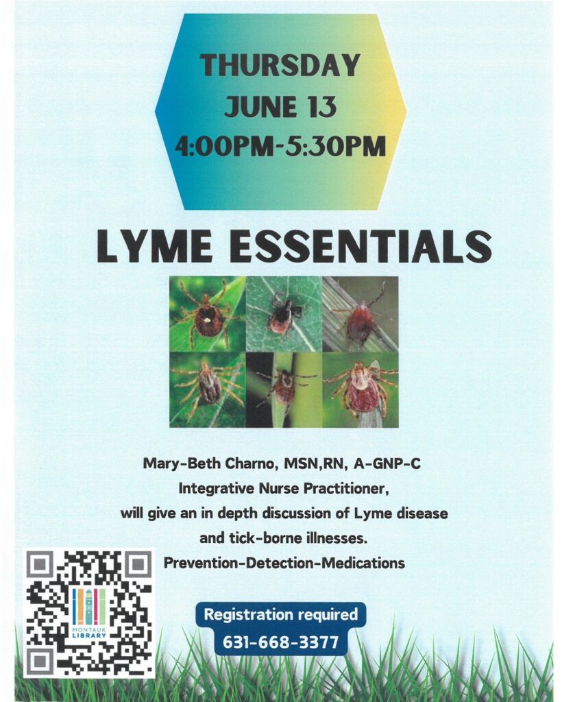 Lyme Essentials public event poster 