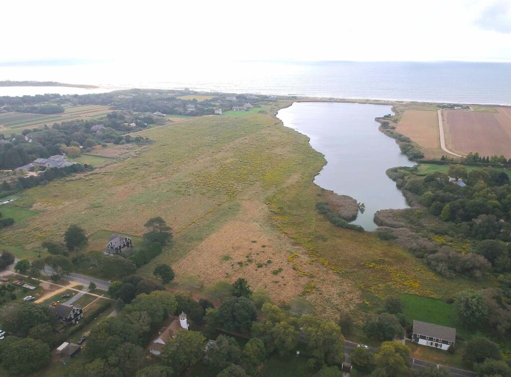 Wainscott Pond Aerial Andy Drake 