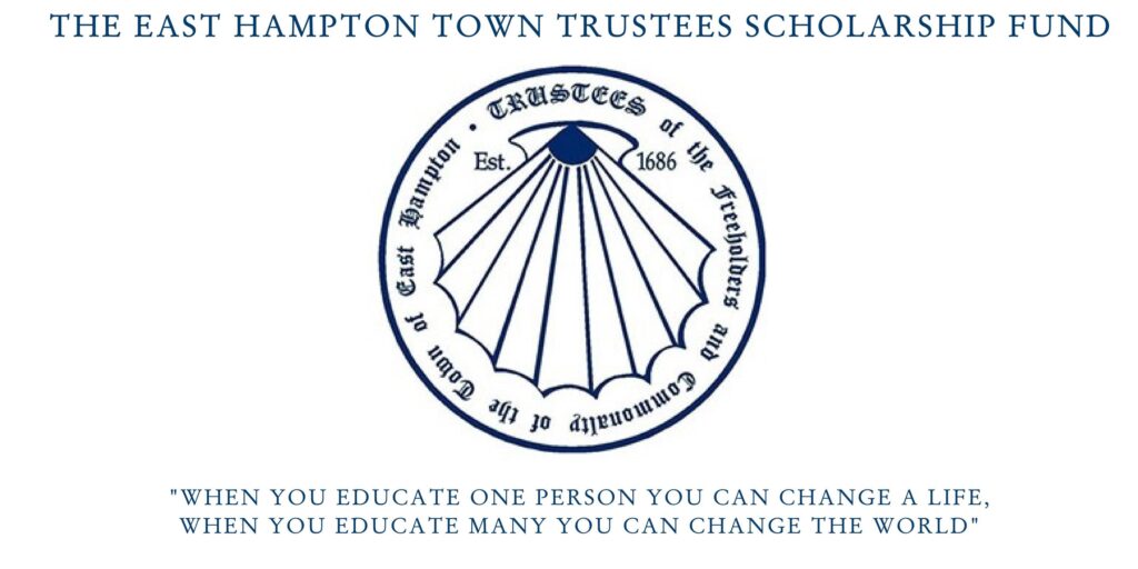 East Hampton Town Trustees Scholarship Fund banner 