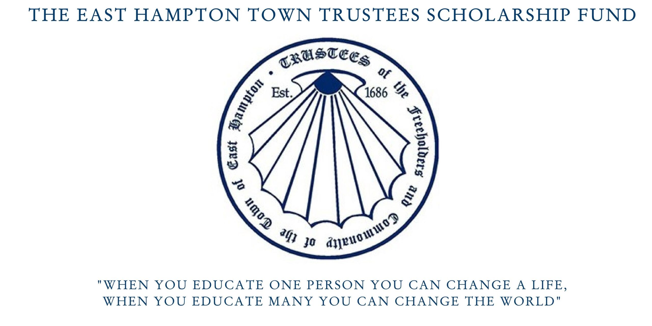 East Hampton Town Trustees Scholarship Fund banner